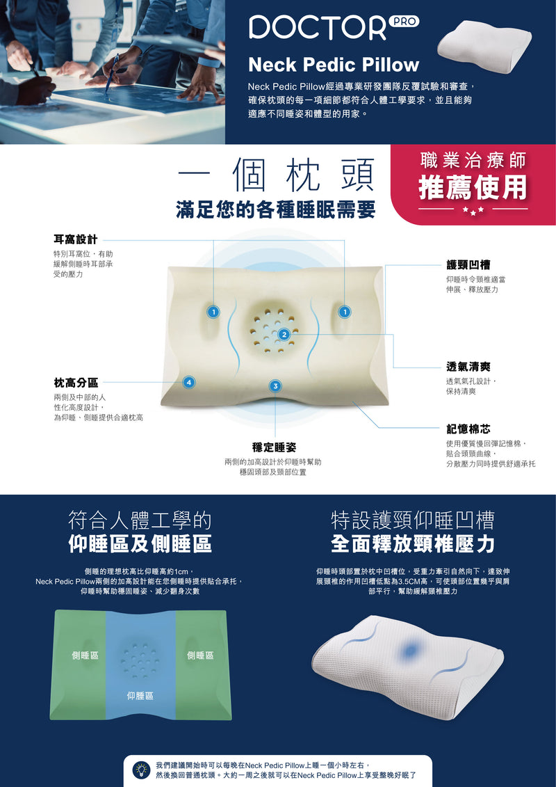 Doctor Pro Neck Pedic Pillow 護脊健康枕